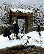 Graveyard under Snow
